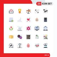 paquete de iconos vectoriales de stock de 25 signos y símbolos de línea para cantar direcciones de micrófono karaoke ver elementos de diseño vectorial editables vector