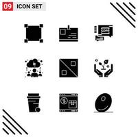 9 Creative Icons Modern Signs and Symbols of invest line secure design online Editable Vector Design Elements