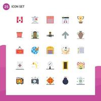 25 Creative Icons Modern Signs and Symbols of service web business chat multimedia Editable Vector Design Elements