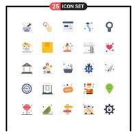 Stock Vector Icon Pack of 25 Line Signs and Symbols for round up app arrows development Editable Vector Design Elements