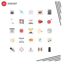 25 Creative Icons Modern Signs and Symbols of graphic design glass creative study Editable Vector Design Elements