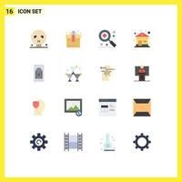 16 Creative Icons Modern Signs and Symbols of drink rug hospital praying house Editable Pack of Creative Vector Design Elements