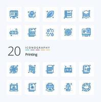 20 Printing Blue Color icon Pack like colors ink color color swatch vector