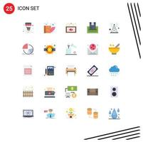 paquete de iconos de vector de stock de 25 signos y símbolos de línea para la entrega colgante de dinero de antena comprar elementos de diseño de vector editables