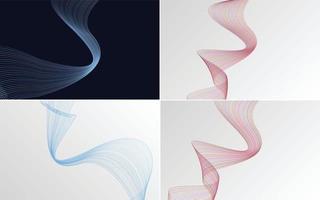 modern wave curve abstract presentation background Pack vector