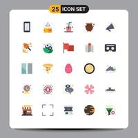 25 Creative Icons Modern Signs and Symbols of speaker metal beverage luck fortune Editable Vector Design Elements