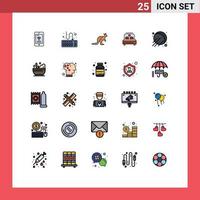 Set of 25 Modern UI Icons Symbols Signs for wedding love anomal bed kangaroo Editable Vector Design Elements