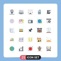 25 Creative Icons Modern Signs and Symbols of judge toy bulb radio drawing Editable Vector Design Elements