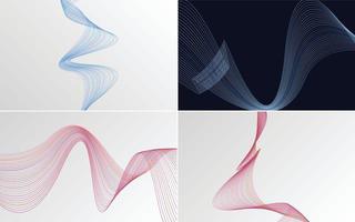 modern wave curve abstract presentation background Pack vector