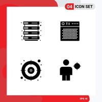 Creative Icons Modern Signs and Symbols of hosting goal amplifier multimedia avatar Editable Vector Design Elements