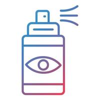 Tear Gas Line Gradient Icon vector