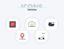 Vehicles Flat Icon Pack 5 Icon Design. . panzer. not. military. cannon vector