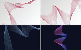 modern wave curve abstract presentation background Pack vector