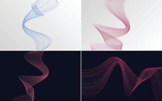 modern wave curve abstract presentation background Pack vector