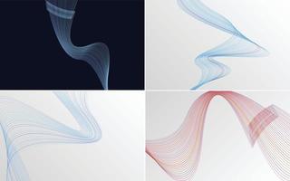 modern wave curve abstract presentation background Pack vector