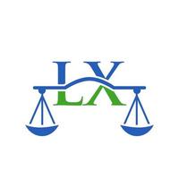 Letter LX Law Firm Logo Design For Lawyer, Justice, Law Attorney, Legal, Lawyer Service, Law Office, Scale, Law firm, Attorney Corporate Business vector