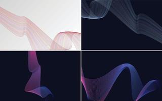 modern wave curve abstract presentation background Pack vector