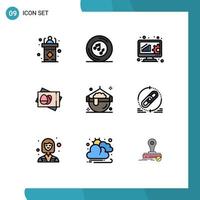 9 Creative Icons Modern Signs and Symbols of card egg player passboard data management Editable Vector Design Elements