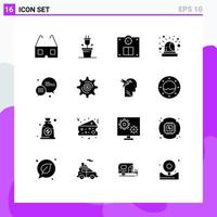 paquete de iconos de vector de stock de 16 signos y símbolos de línea para elementos de diseño de vector editables de burbuja de mensaje de peso de negocio de dinero