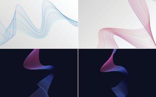 modern wave curve abstract presentation background Pack vector