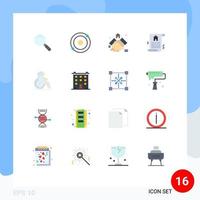 16 Creative Icons Modern Signs and Symbols of test flask estate real document Editable Pack of Creative Vector Design Elements