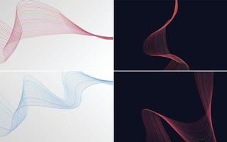 modern wave curve abstract presentation background Pack vector