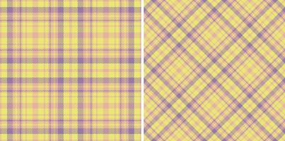 Vector tartan fabric. Check seamless texture. Plaid textile background pattern.