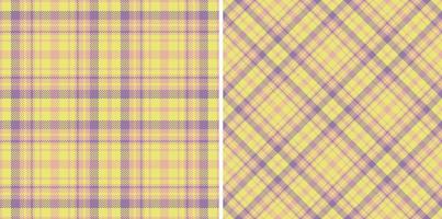 Vector tartan fabric. Check seamless texture. Plaid textile background pattern.