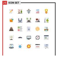 25 Thematic Vector Flat Colors and Editable Symbols of sheet page picnic file scarecrow Editable Vector Design Elements