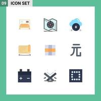 9 Creative Icons Modern Signs and Symbols of felexibel display navigation mobile cloud Editable Vector Design Elements