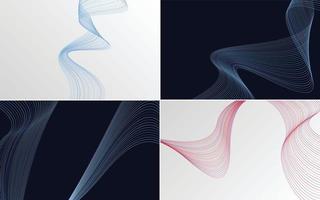 modern wave curve abstract presentation background Pack vector