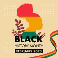 Black History Month vector