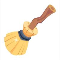 Trendy Broom Concepts vector