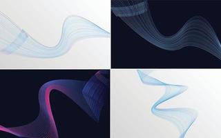 modern wave curve abstract presentation background Pack vector