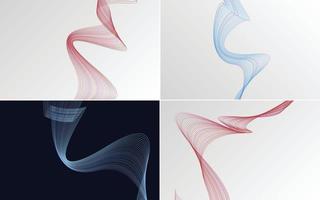 modern wave curve abstract presentation background Pack vector