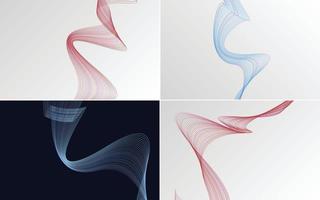 modern wave curve abstract presentation background Pack vector