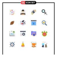 Set of 16 Modern UI Icons Symbols Signs for football american rancher search find Editable Pack of Creative Vector Design Elements