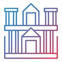 Petra Line Gradient Icon vector