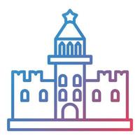 Kremlin Line Gradient Icon vector