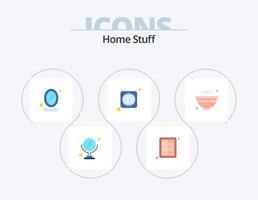 diseño de iconos de paquete de iconos planos de cosas para el hogar 5. chino. cambiar. interior. enchufar. electricidad vector