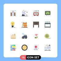 16 Creative Icons Modern Signs and Symbols of definnig study clock formula chemistry Editable Pack of Creative Vector Design Elements