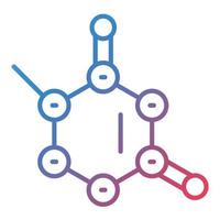 Thymine Line Gradient Icon vector