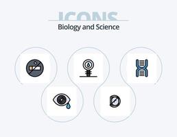 Biology Line Filled Icon Pack 5 Icon Design. cell. biochemistry. biology. tears. drops vector