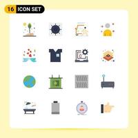 Pack of 16 Modern Flat Colors Signs and Symbols for Web Print Media such as couple person and man road Editable Pack of Creative Vector Design Elements