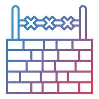 Border Line Gradient Icon vector