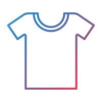 Tshirt Line Gradient Icon vector