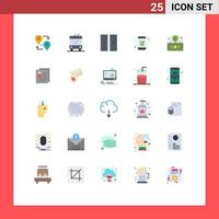 Group of 25 Modern Flat Colors Set for return finance hosting asset green Editable Vector Design Elements