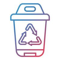 Recyclable Line Gradient Icon vector