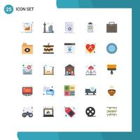 Universal Icon Symbols Group of 25 Modern Flat Colors of test medical toronto clipboard program Editable Vector Design Elements