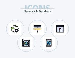 Network And Database Line Filled Icon Pack 5 Icon Design. smartphone. app. network. network. connect